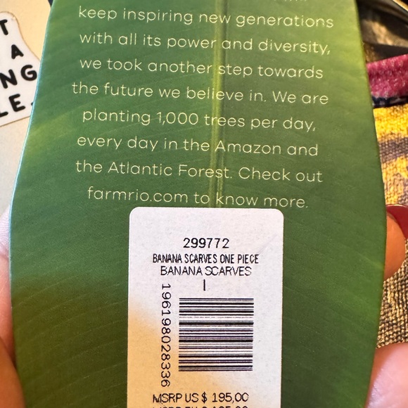 Tropical Bold Halter Neck One Piece Swim Suit - Picture 5 of 7